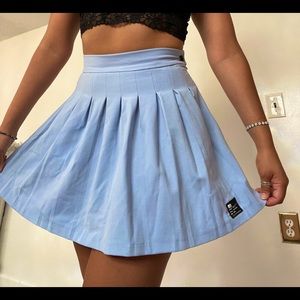 Baby Blue Bershka Tennis Skirt